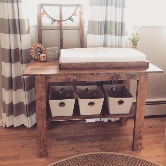 Rustic Changing Table by 32BelowDesignsLLC on Etsy