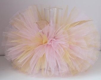 pink and gold tutu- baby pink gold tutu- tutu skirts- pink tutu skirts- toddler tutus- birthday girls tutus- baby tutu- handmade tutu