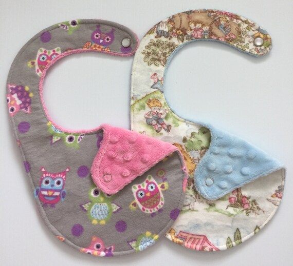 Baby Girl Bibs / Bibs for Babies / Newborn Bibs / Snap Bib
