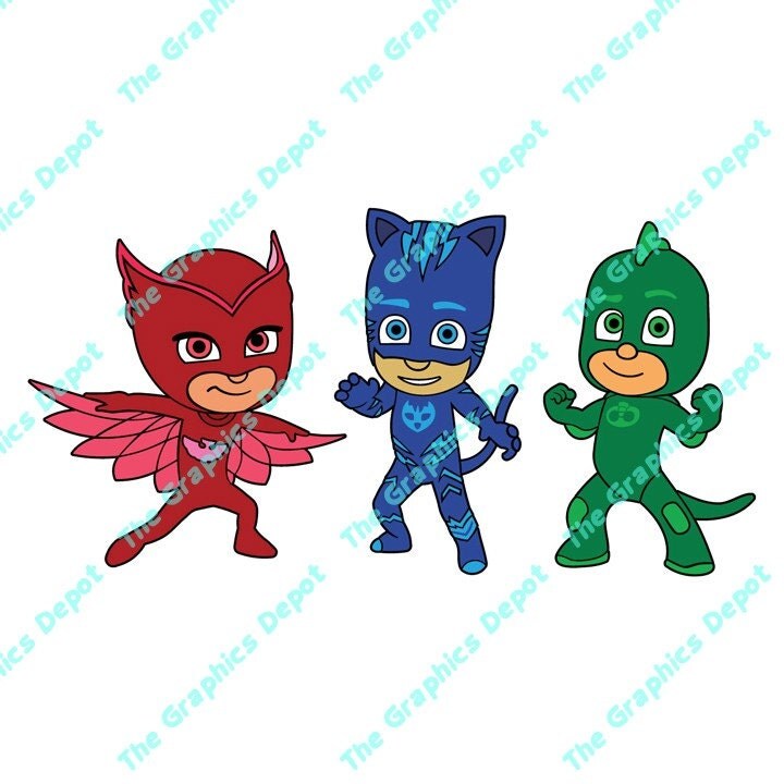Download PJ Masks svg files dxf files eps files png by TheGraphicsDepot