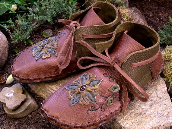 Moccasins Custom Hand Crafted Leather Moccasins Leather Shoes