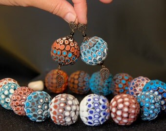 African Jewelry Set Necklace Earrings Tribal Necklace African Necklace Big Bold Chunky Necklace Boho jewelry Colorful Necklace