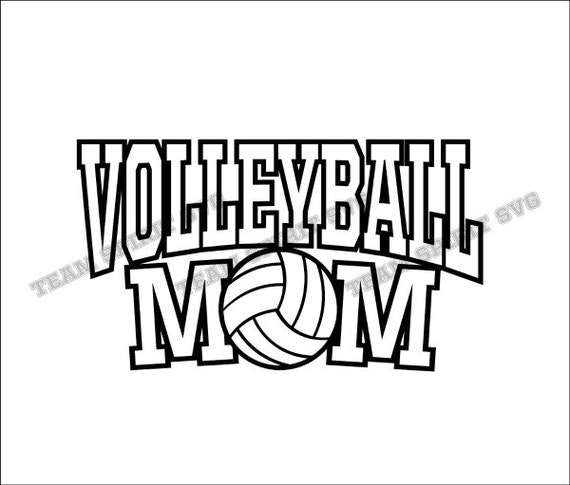 Download Volleyball Mom Sports Download Files SVG DXF EPS