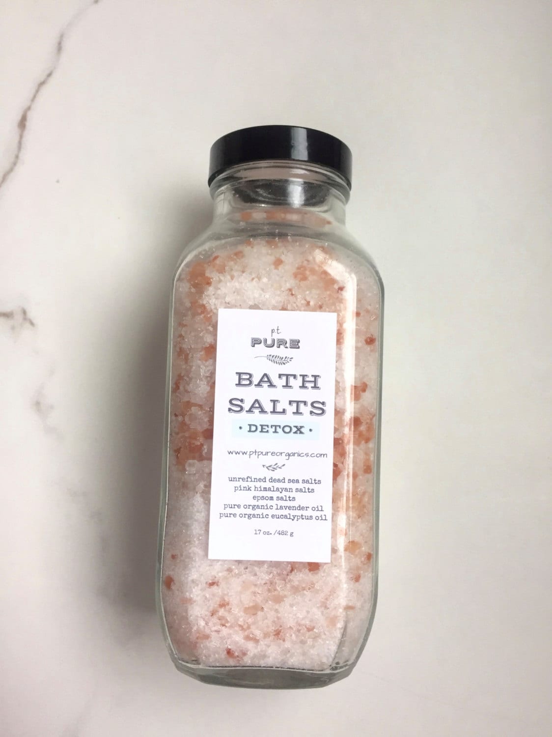 Bath Salt Soak / detox / pink himalayan / epsom / by ptpure