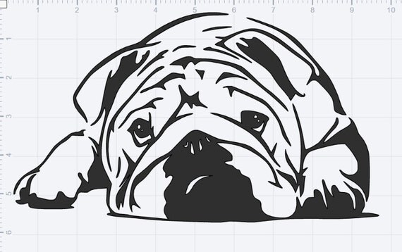 Download Bulldog Design SVG EPS DXF Studio 3 Cut File