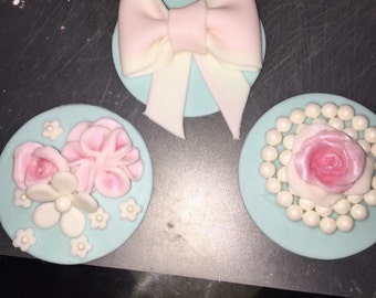 Vintage Cupcake toppers
