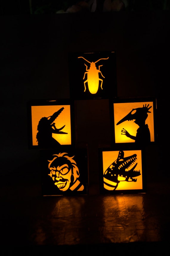 Beetlejuice Lantern by VividDelights on Etsy