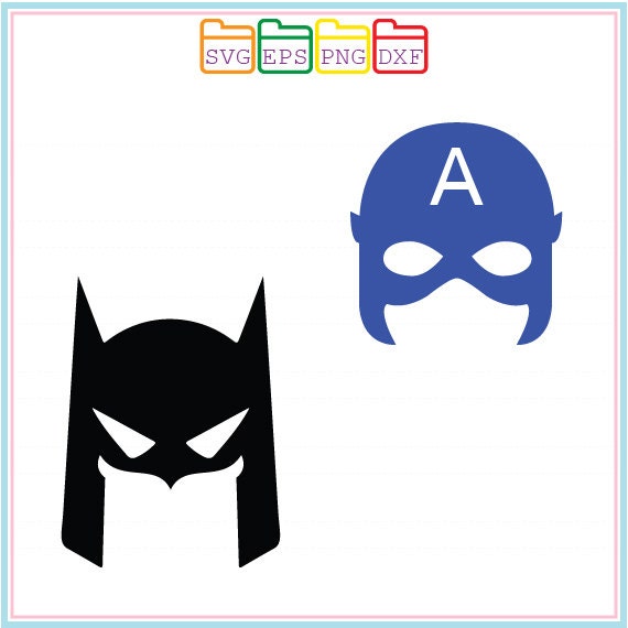 Download Hulk CaptainIron Man Batman Mask Svg Dxf Png EpsCutting