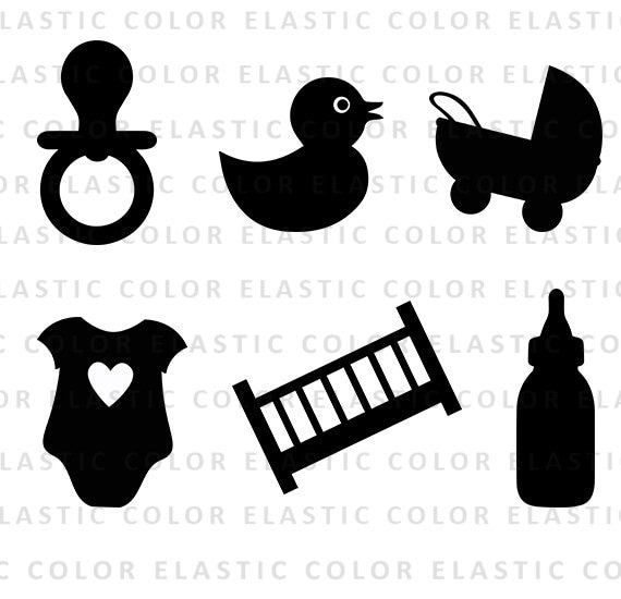 Download Baby shower svg pacifier clipart stroller svg silhouette