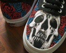 Unique skull shoes related items | Etsy