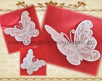 Lace Batterfly-original lace design / 4x4 hoop /