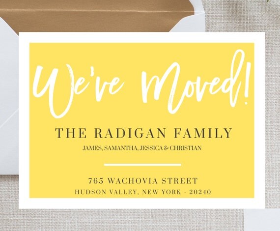 Moving Announcement Template We Moved Card Template Moving Announcement Card We Ve Moving Announcement Template We Moved Card Template Moving Announcement Card We Ve
