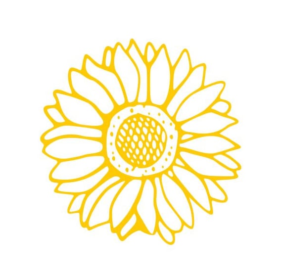 Items similar to SunFlower Decals, Flower Transfer, Flower Stickers