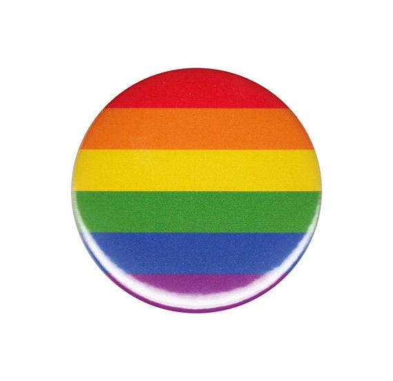 Rainbow Gay Pride Flag Button Badge Pin Gay Lesbian Lgbt T