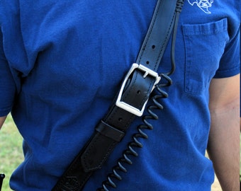 Custom Firefighter/EMS Leather Radio Strap and Anti-Sway Strap