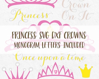 Crowns Tiaras Svg Monogram Frames Princess Svg Monogram Font Svg Svg Vine monogram svg cutting monogram svg svg files silhouette cricut svg