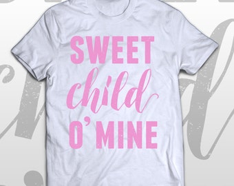 Guns N' Roses T-shirt - Sweet child O' mine - kids graphic cotton tee - gift idea