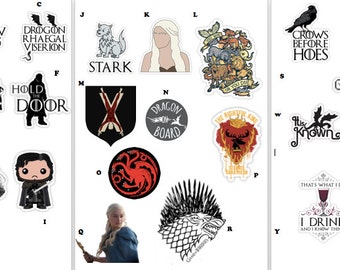 Game of Thrones Sticker Set!