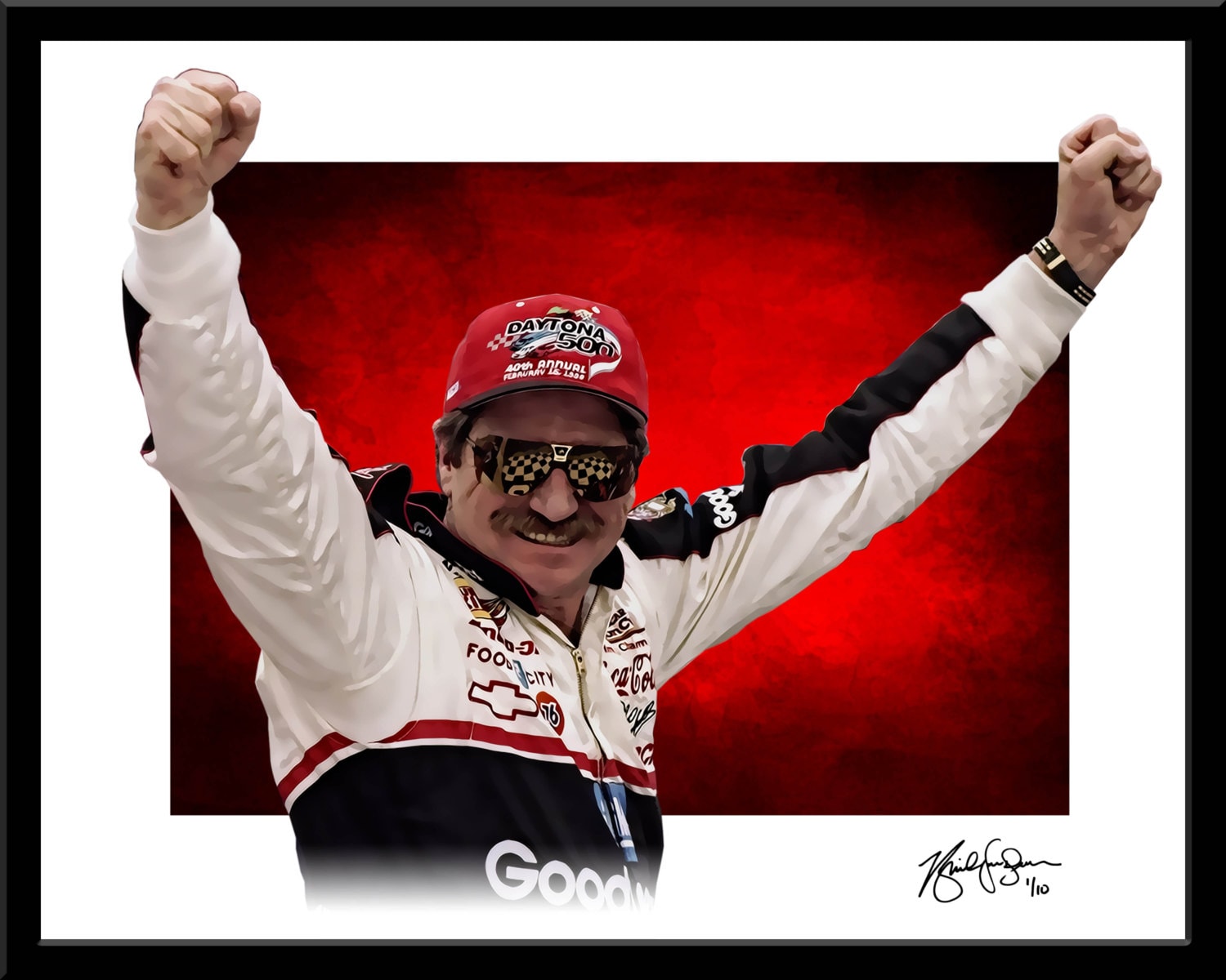 Dale Earnhardt Sr. Print Fine Art Modern by sportsprints5