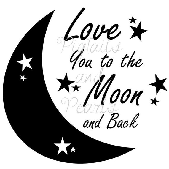 Download Love you to the moon and back svg eps dxf fcm and jpeg