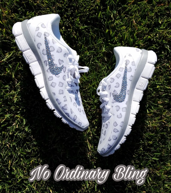 nike shoes with bling swoosh