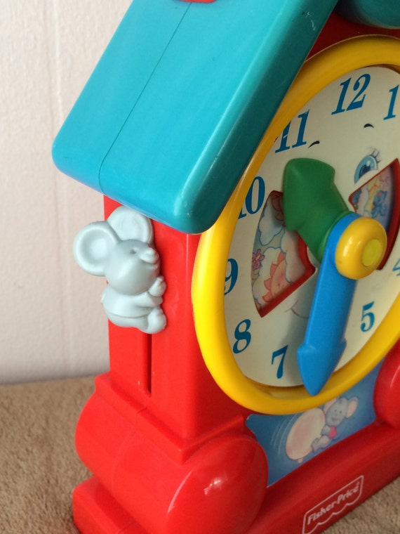 Fisher Price Toys musical clock vintage