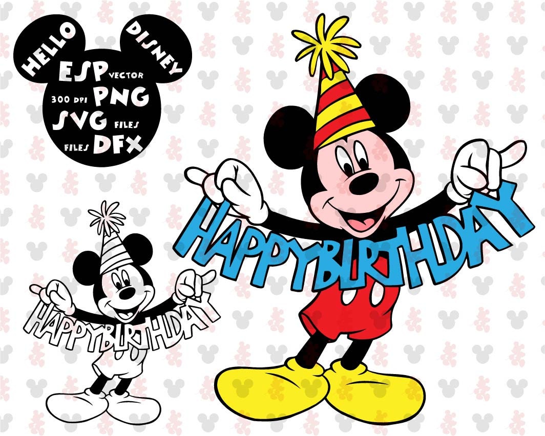 Collection of Free SVG Svg Disney Birthday 18516+ Popular SVG File.