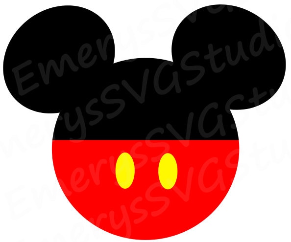 Download SVG File for Mickey with Button Pants