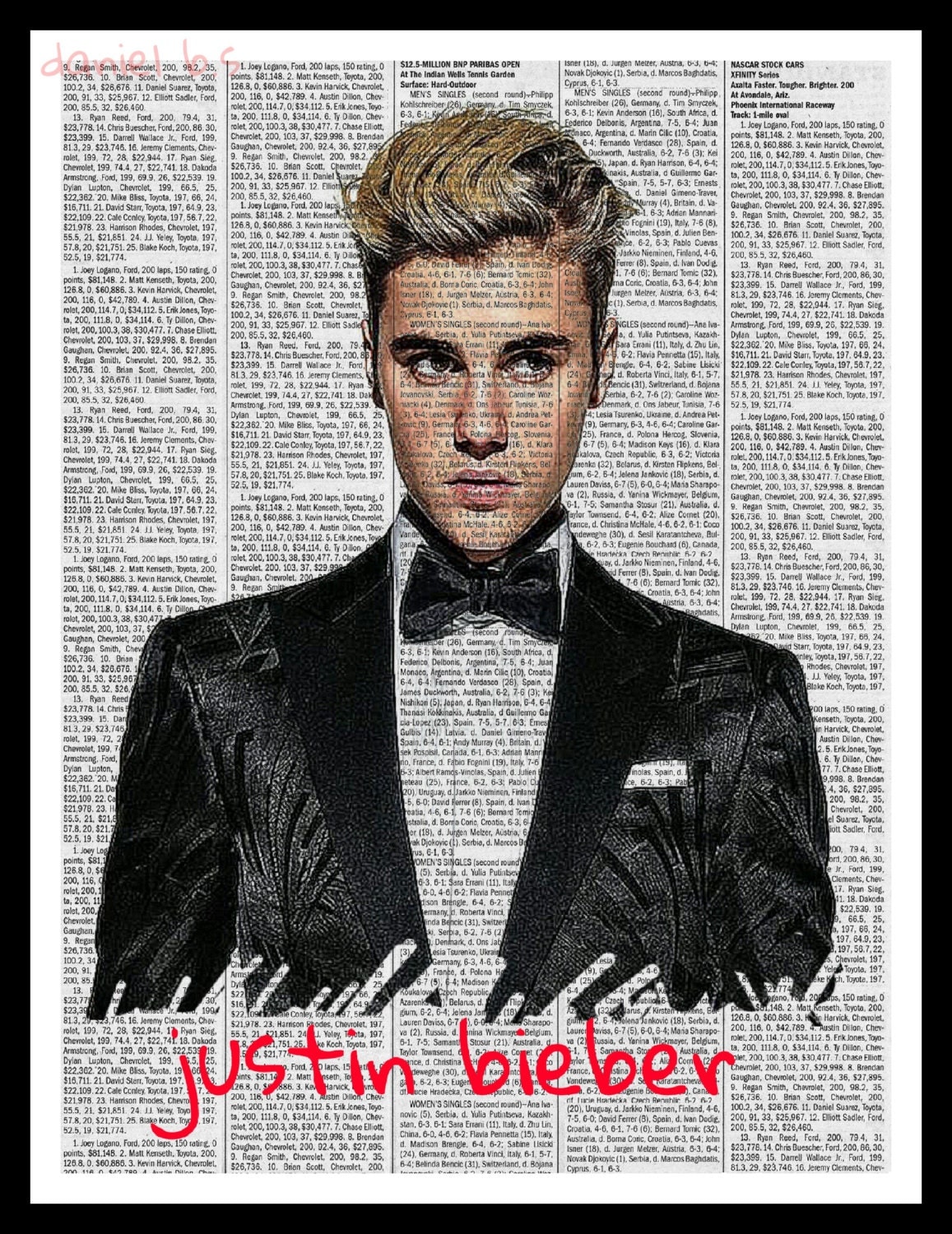 Justin Bieber Poster Singer Pop Star Art Artist Print By Posterwow