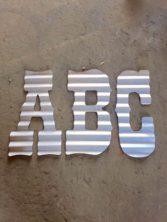 Corrugated Tin Letters