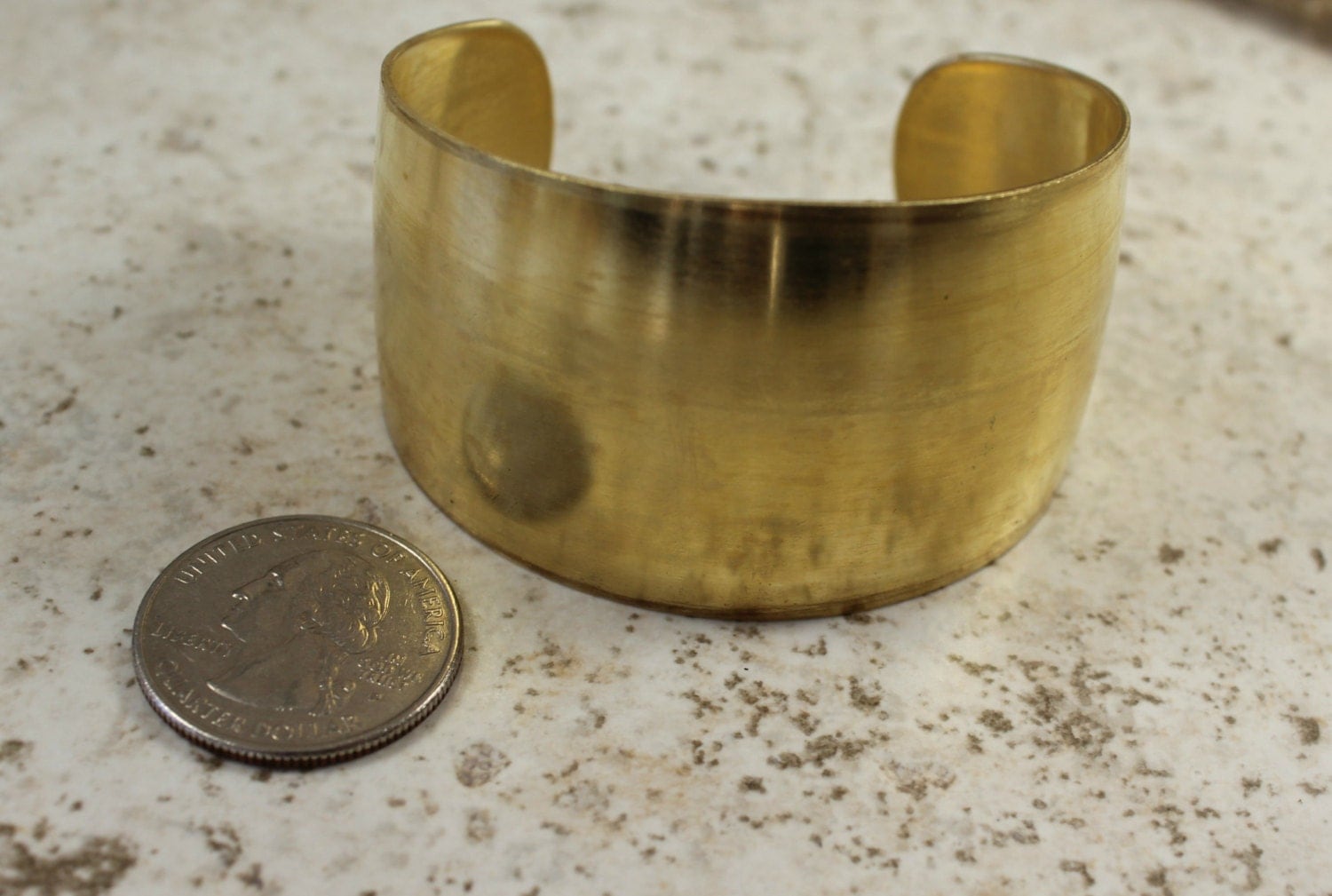 Brass Cuff Stamping Hardware Jewelry Supplies Deco Retro