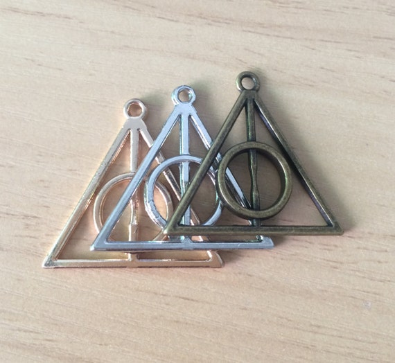 Harry Potter Triangle Symbol Deathly Hallows Charms Pendants