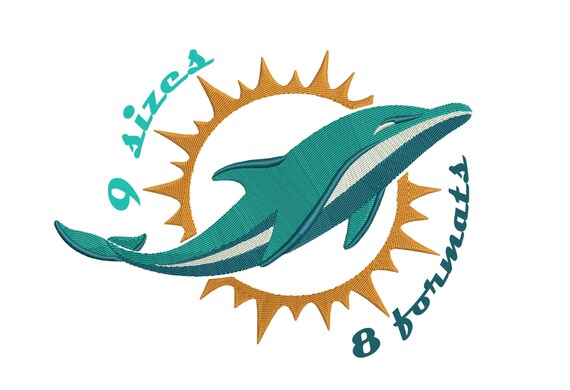 9 sizes miami dolphins inspired machine embroidery designs in 9 sizes miami dolphins inspired machine embroidery designs in