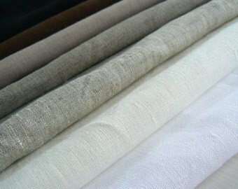 Linen fabric, by the yard, Pure linen, 100% natural, eco friendly, softened and ECO certified, yardage