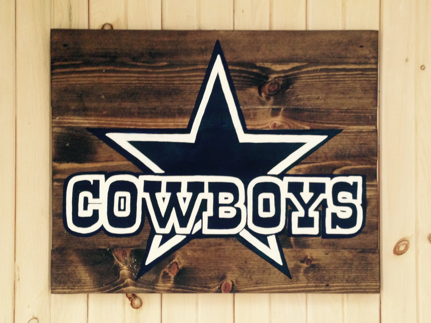 Dallas Cowboys Wooden Sign by WoodenCanvasbyHeath on Etsy