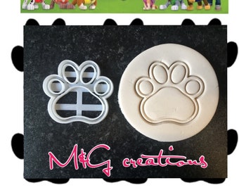 Paw Patrol Cookie Cutters Cup Cake Cake Decorating Fondant Gum Paste UK Seller