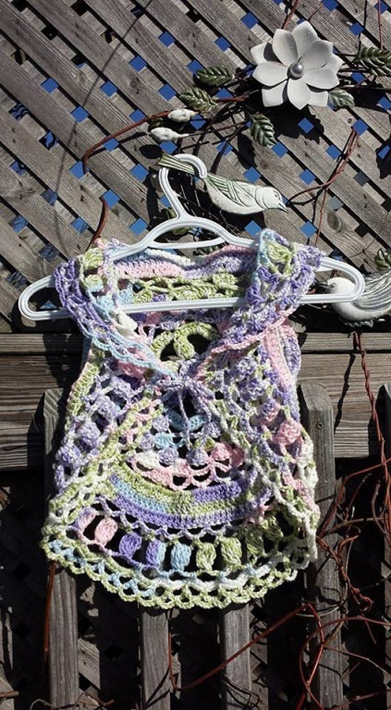 Crocheted Mandala Circle Vest for Child