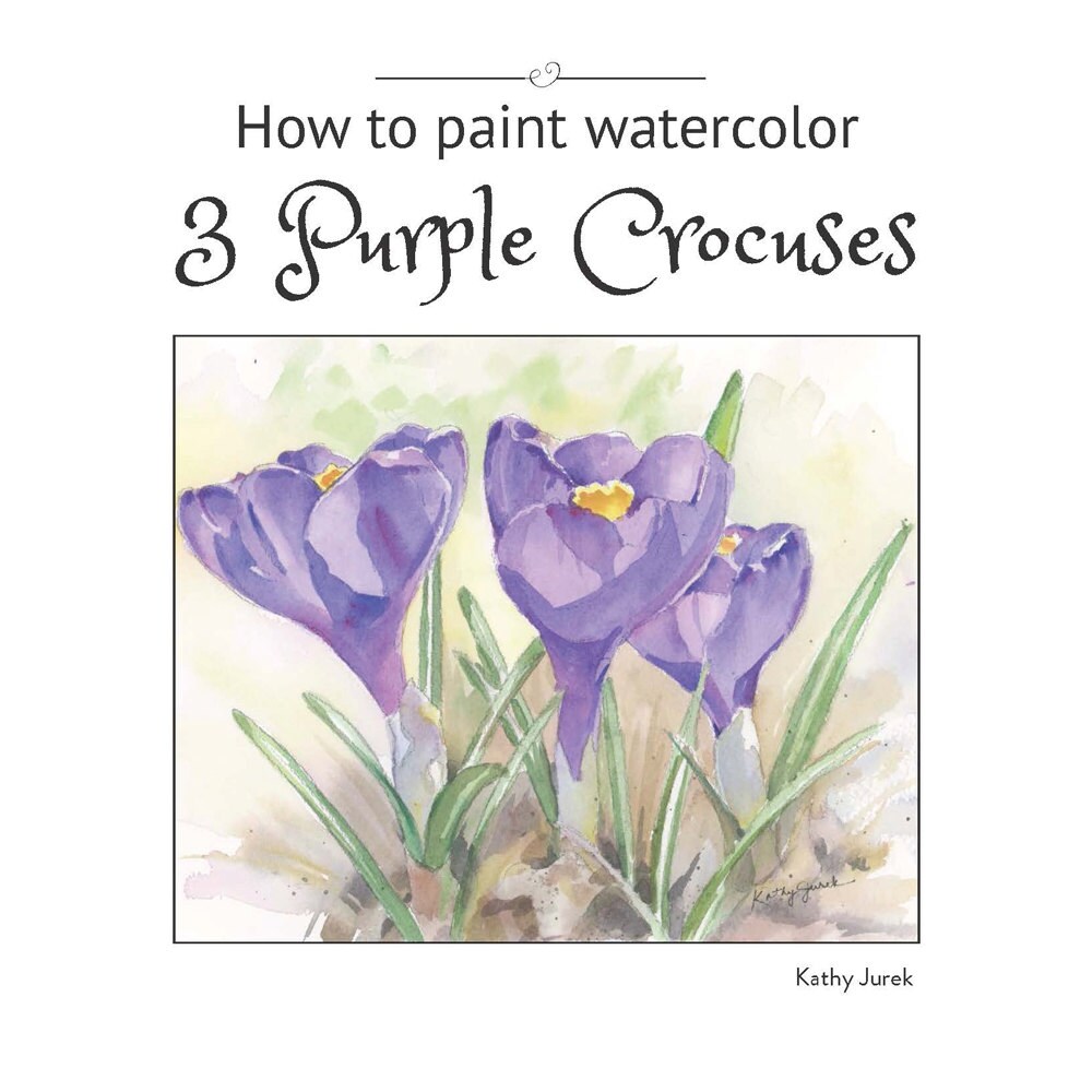 How to Watercolor Tutorial How to Paint Flowers Purple