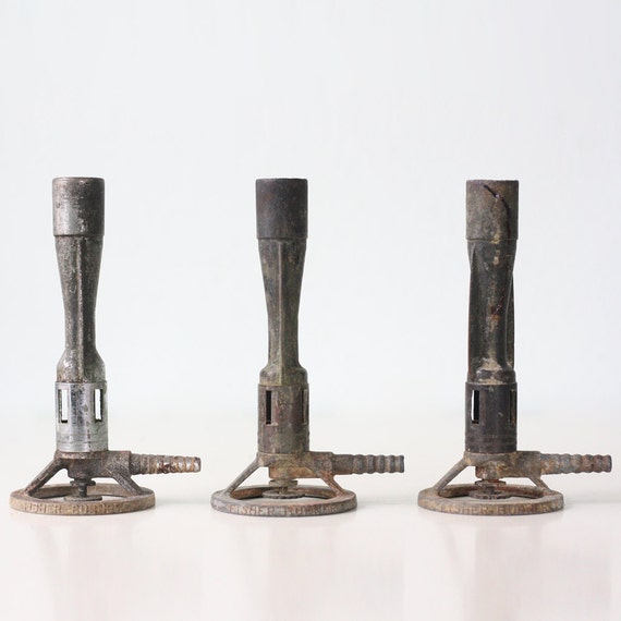 Vintage Bunsen Burners Set of 3