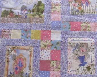 Unfinished Quilt Top, Very Fairy Fairies, Loralie, Backing Included