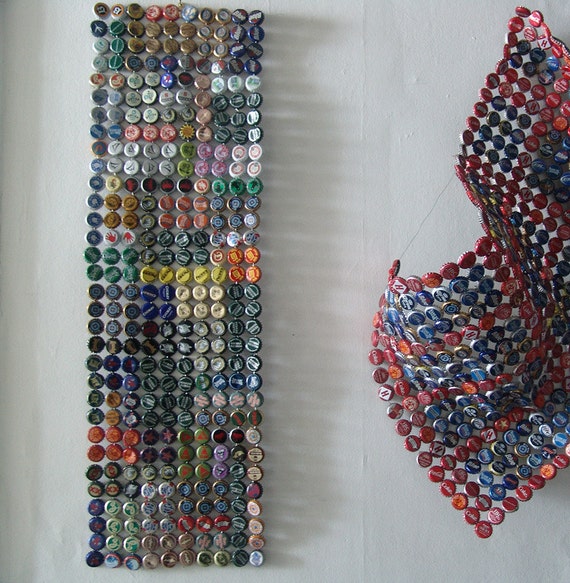Bottle Cap Crazy Quilt by RETTOCAMME on Etsy