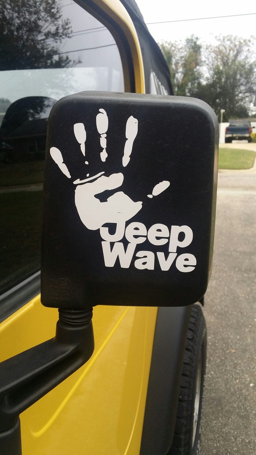 Jeep Wave Vinyl Decal Car Sticker