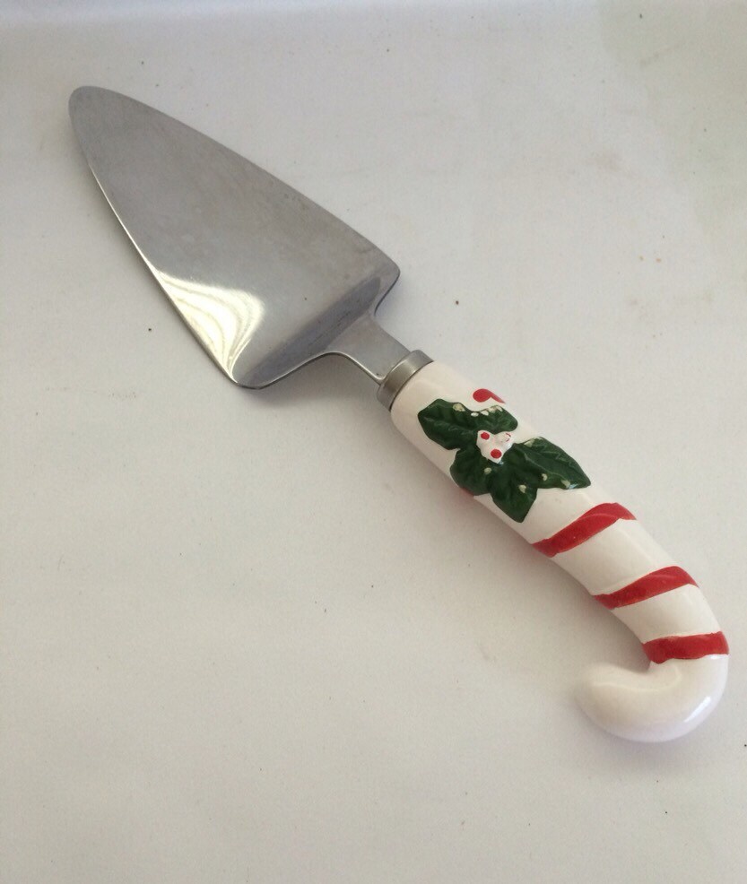 Vintage Candy Cane Cake Knife or Server