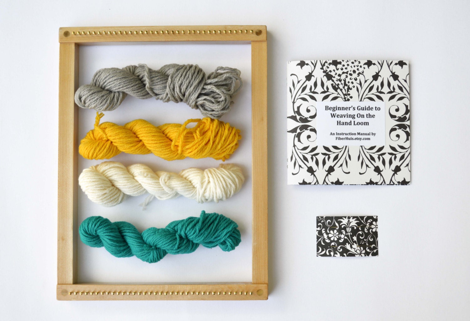 Beginner Weaving Loom Kit for Hand Weaving Natural Finish