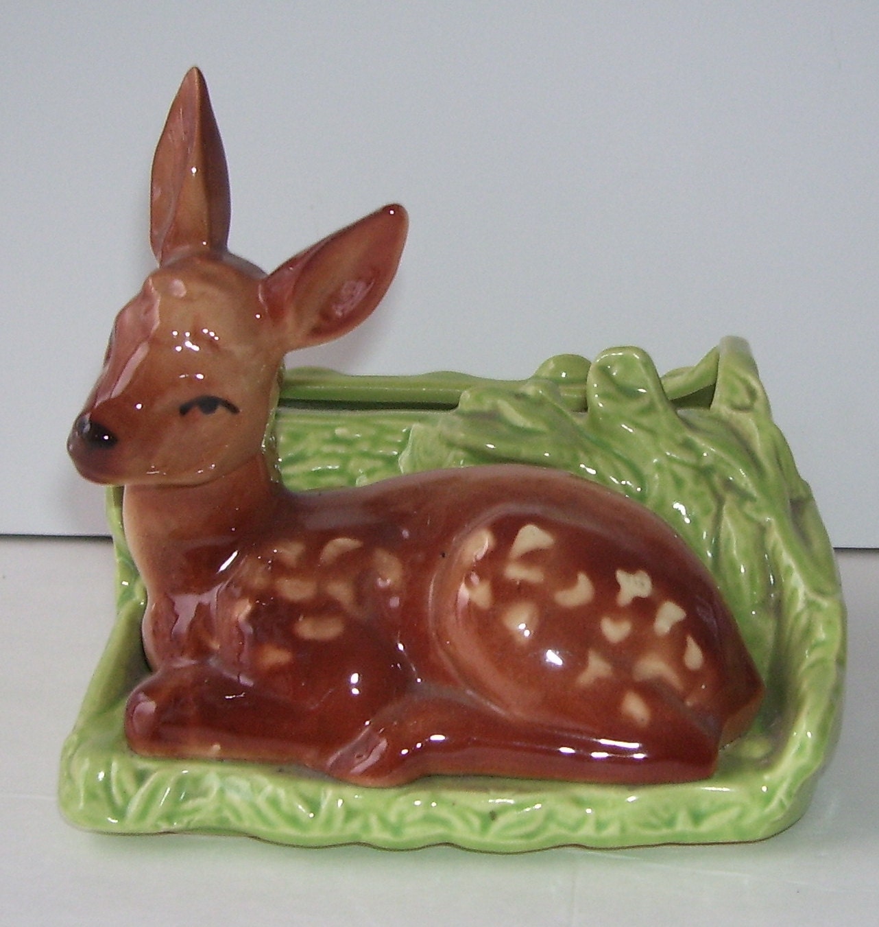 shawnee fawn deer ceramic planter deer with spots wildlife shawnee fawn deer ceramic planter deer with spots wildlife