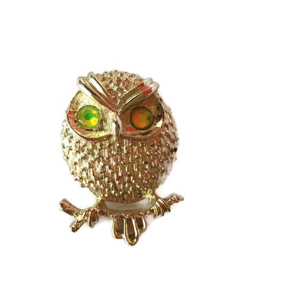 Vintage Owl Brooch Sarah Coventry Owl