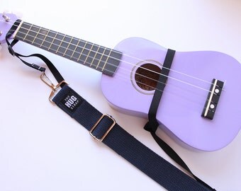 The Hug Strap, Handmade Ukulele Strap, Uke Strap, No Need for Strap Buttons, Navy Uke Strap, Instrument Strap, Mens Ukulele Strap