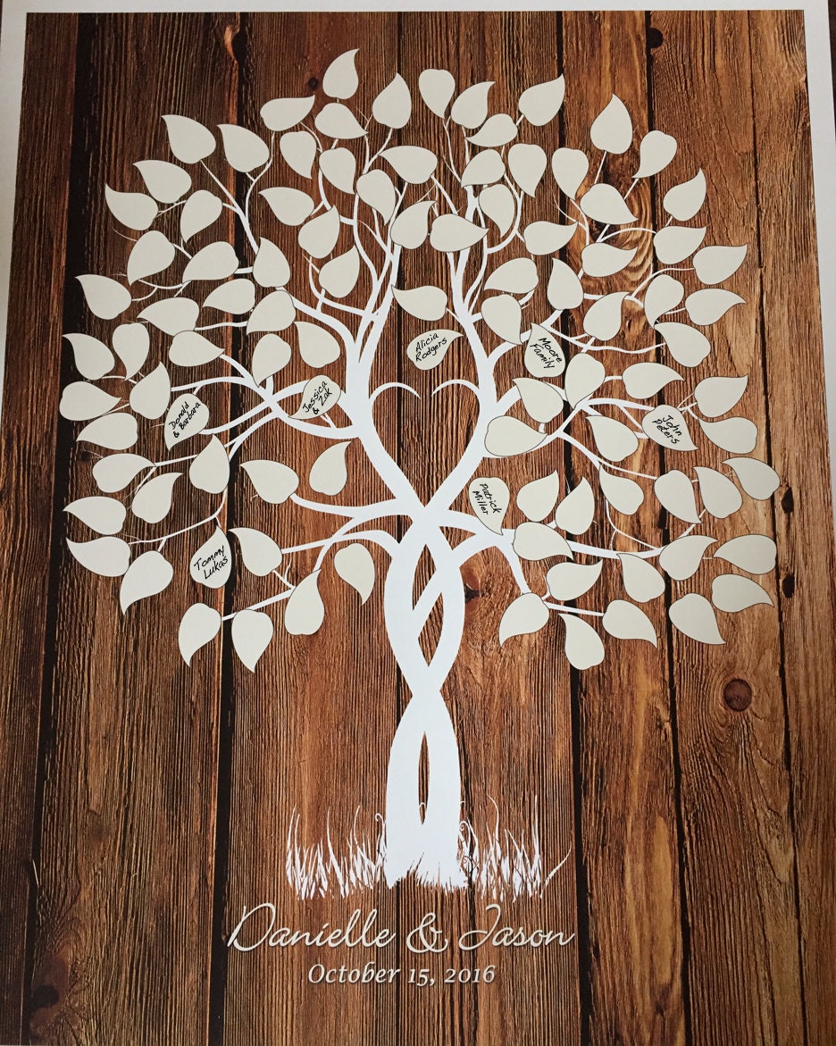 Guest Book Tree Wood Wedding Tree Guestbook Wedding Tree