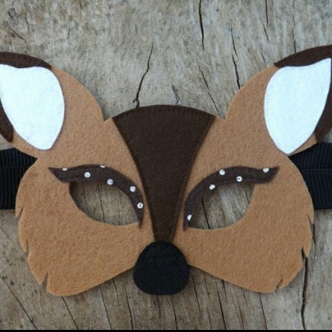Fawn Mask Deer Mask Deer Costume Fawn costume Animal Mask