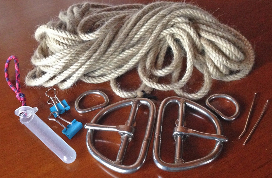 Cinch Kit with Natural 8ply Mohair by CaravanFiber on Etsy